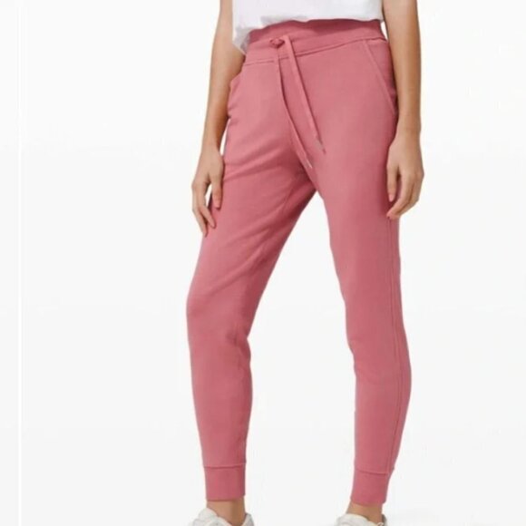 Lululemon Warm Down High Rise Jogger Modal Brier Rose size 4 W5DB0S - Picture 1 of 8